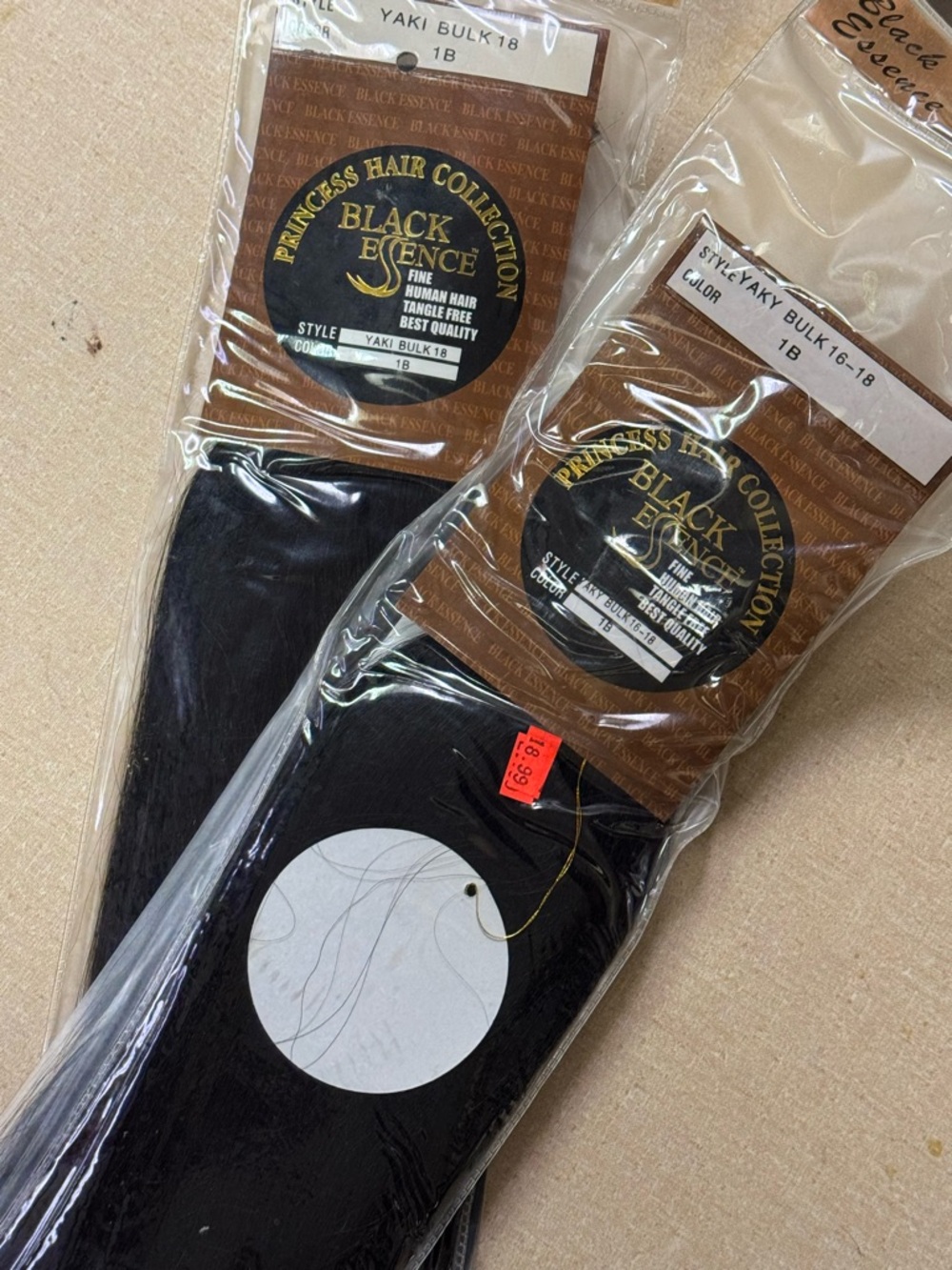 Yaki Bulk human Hair - Black (1B) Black Essence